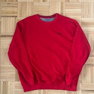 Men's Red Fleece Sweatshirt